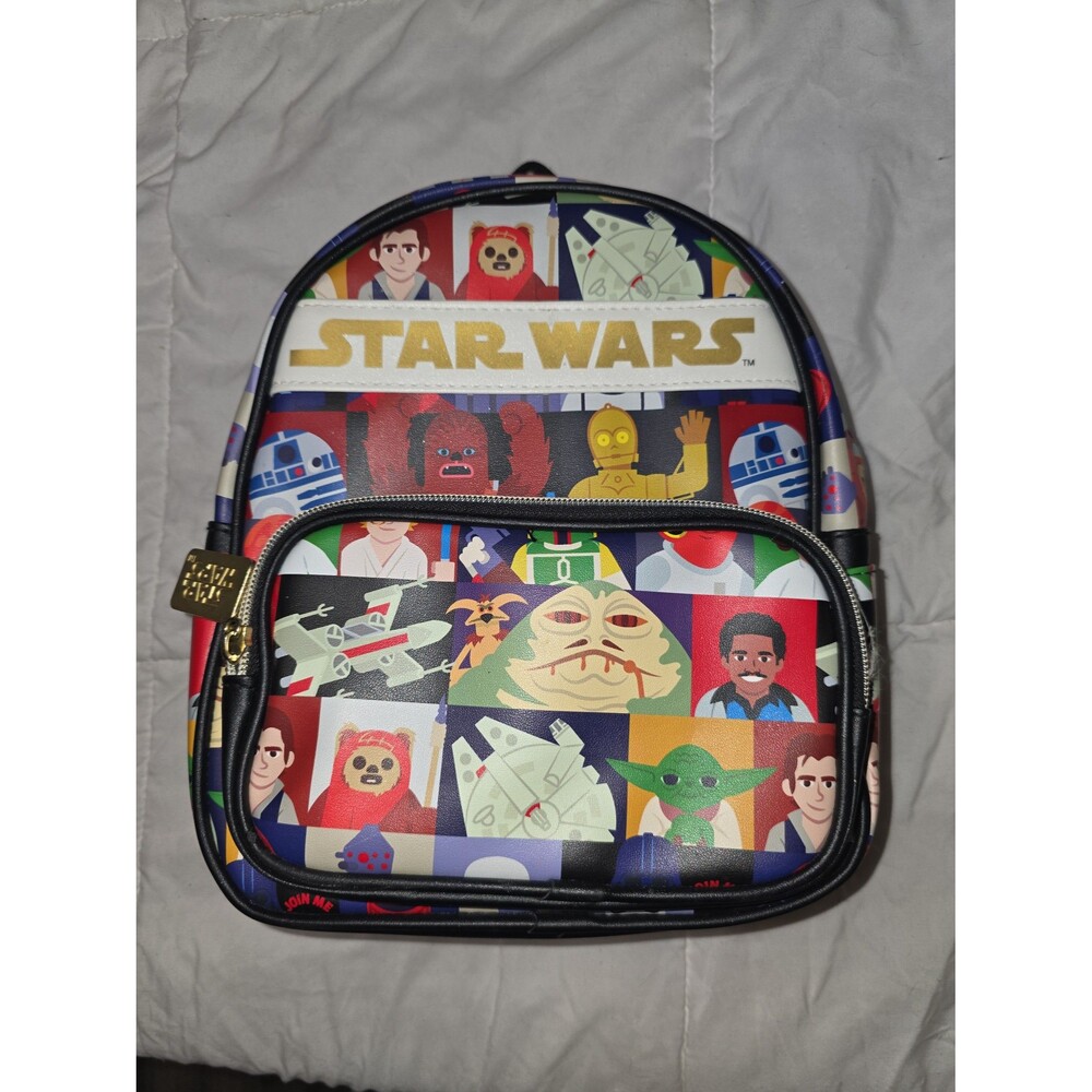 Like New Disney Star Wars character Mini Backpack bookbag tote purse bag!